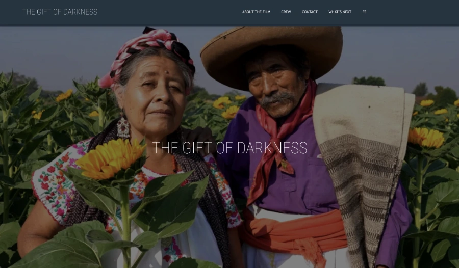 Web Design. Nomad Cook. The Gift of Darkness