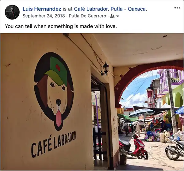 Café Labrador in Putla Villa de Guerrero